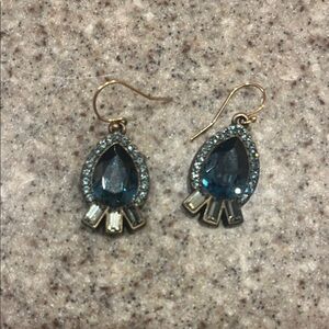 Silpada Blue and Gold Teardrop Earrings